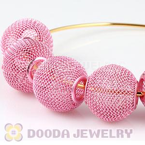 Wholesale 20mm Pink Basketball Wives Mesh Beads Cheap 