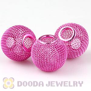 Wholesale 20mm Magenta Basketball Wives Mesh Beads Cheap 