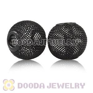 Wholesale 20mm Black Basketball Wives Mesh Beads Cheap 