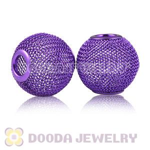 Wholesale 20mm Purple Basketball Wives Mesh Beads 