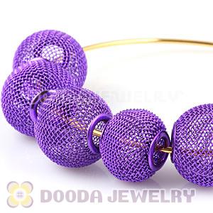 Wholesale 20mm Purple Basketball Wives Mesh Beads Cheap 