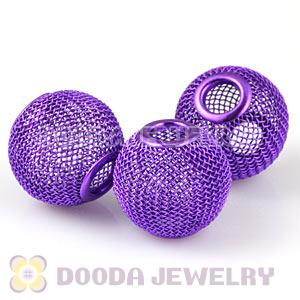 Wholesale 20mm Purple Basketball Wives Mesh Beads Cheap 