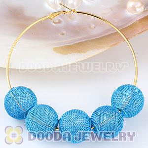 Wholesale 20mm Blue Basketball Wives Mesh Beads Cheap 
