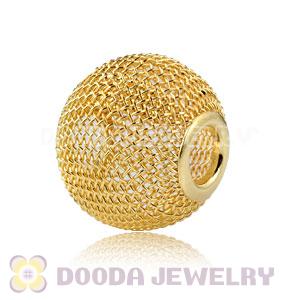 Wholesale 20mm Gold Basketball Wives Mesh Beads Cheap 