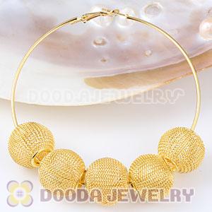 Wholesale 20mm Gold Basketball Wives Mesh Beads Cheap 