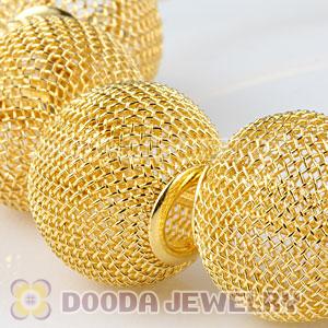 Wholesale 20mm Gold Basketball Wives Mesh Beads Cheap 