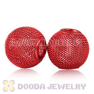 Wholesale 20mm Red Basketball Wives Mesh Beads Cheap 