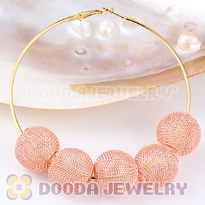 Wholesale 20mm Yellow Basketball Wives Mesh Beads Cheap 