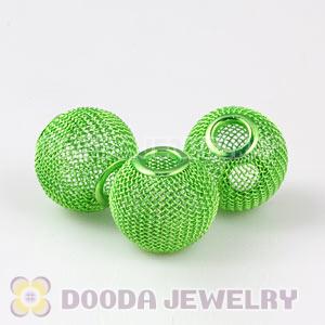 Wholesale 20mm Green Basketball Wives Mesh Beads For Hoop Earrings 