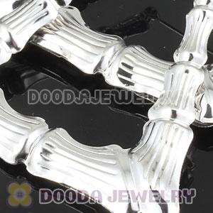 50×60mm Platinum Plated Basketball Wives Bamboo Door Knocker Earrings 