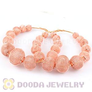 90mm Basketball Wives Mesh Hoop Earrings Wholesale