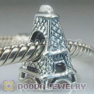 S925 Sterling Silver Charm Jewelry Tower Beads