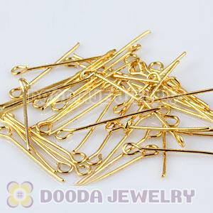 Mix 500pcs per bag 22mm Gold Plated Eye Pins For Earrings Accesories