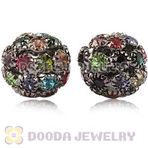 14mm Alloy Basketball Wives Crystal Beads Wholesale 