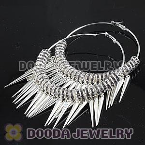 80mm Basketball Wives Spike Hoop Earrings Wholesale
