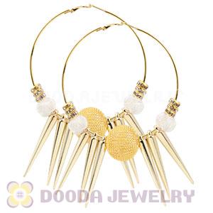 80mm Basketball Wives Spike Hoop Earrings Wholesale