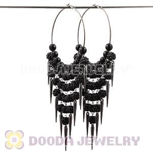 80mm Chandelier Basketball Wives Spike Hoop Earrings Wholesale