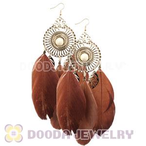 Grizzly Basketball Wives Feather Earrings Wholesale