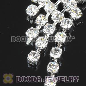 White Crystal Bling For Basketball Wives Earrings Accesories