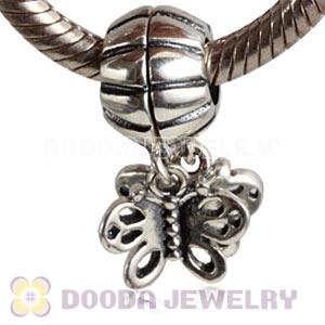 925 Sterling Silver Butterfly Dangle Charms Wholesale