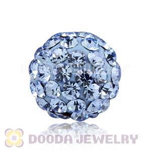 8mm Blue Czech Crystal Beads Earrings Component Findings 