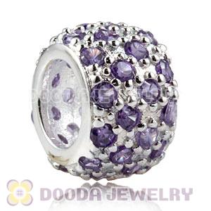 925 Solid Silver European Style Beads with Stone