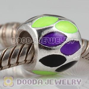 925 Sterling Silver European Style Enamel Beads