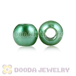 12mm Green Big Hole ABS Pearl Beads For European Jewelry Wholesale 