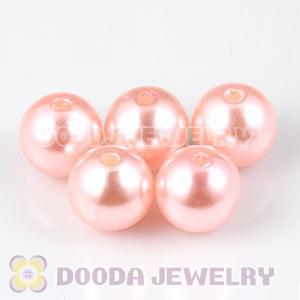 14mm Pink Basketball Wives ABS Pearl Beads Wholesale 