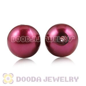 14mm Red Basketball Wives ABS Pearl Beads Wholesale 