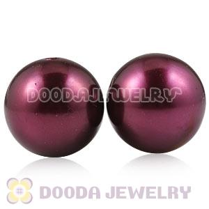 20mm Red Basketball Wives ABS Pearl Beads Wholesale 
