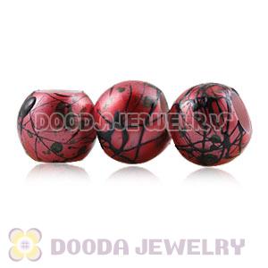 14mm Big Hole Acrylic Beads For European Jewelry Wholesale 