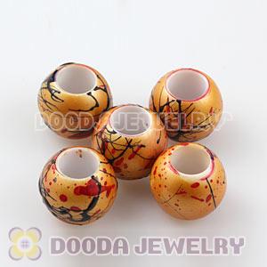 14mm Big Hole Acrylic Beads For European Jewelry Wholesale 