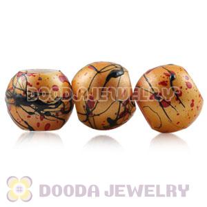 14mm Big Hole Acrylic Beads For European Jewelry Wholesale 