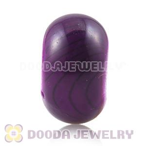14mm Purple Basketball Wives Acrylic Beads For European Jewelry 
