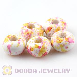 14mm Basketball Wives Acrylic Beads For European Jewelry 