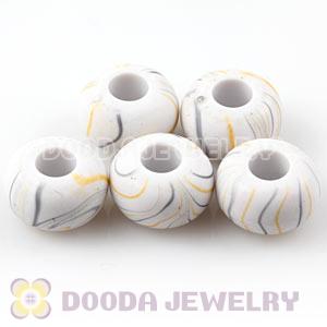 14mm Basketball Wives Acrylic Beads For European Jewelry 