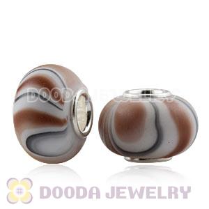 10×15mm European Acrylic Beads In 925 Silver Core Wholesale