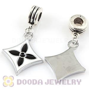 Platinum Plated Alloy Enamel Four-Leaf Clover European Charms Wholesale 