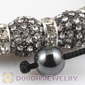 Handmade Style TresorBeads Crystal Ball Bead Bracelets With Hematite