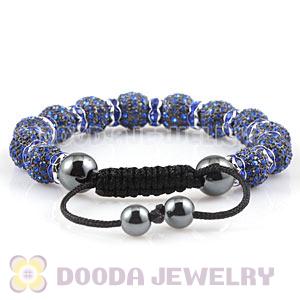 Handmade Style TresorBeads Crystal Ball Bead Bracelets With Hematite