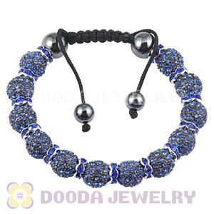 Handmade Style TresorBeads Crystal Ball Bead Bracelets With Hematite