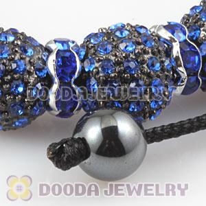 Handmade Style TresorBeads Crystal Ball Bead Bracelets With Hematite
