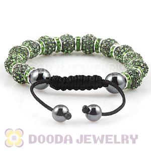 Handmade Style TresorBeads Crystal Ball Bead Bracelets With Hematite