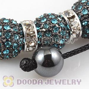Handmade Style TresorBeads Crystal Ball Bead Bracelets With Hematite