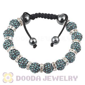 Handmade Style TresorBeads Crystal Ball Bead Bracelets With Hematite
