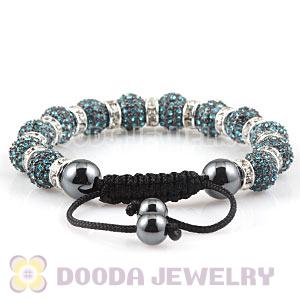 Handmade Style TresorBeads Crystal Ball Bead Bracelets With Hematite