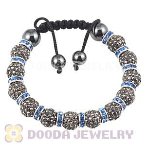 Handmade Style TresorBeads Crystal Ball Bead Bracelets With Hematite