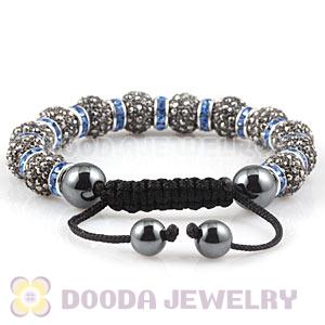 Handmade Style TresorBeads Crystal Ball Bead Bracelets With Hematite