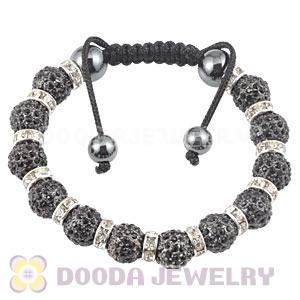 Handmade Style TresorBeads Crystal Ball Bead Bracelets With Hematite